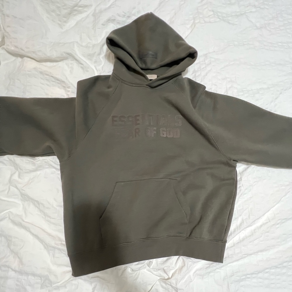 Essentials Off Black Hoodie